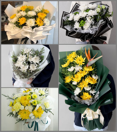 海南儋州市白马井镇白事花束代送